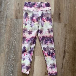 Palm tree sunset legging